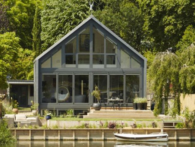 The amphibious house in Buckinghamshire was on Grand Designs in 2014