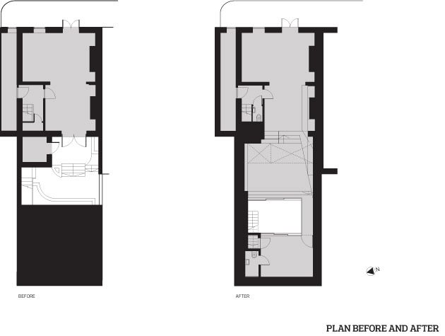 Open plan basement extension in Islington London4