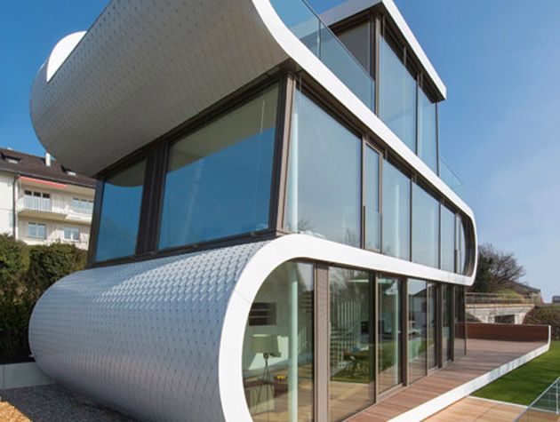 Curved house on Lake Zurich8