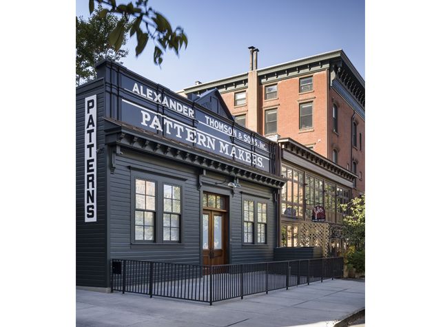 black painted period propellerpattern factory converted into family home nyc