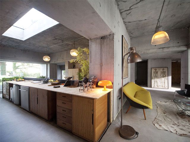 Concrete house with multi-purpose kitchen and living area featured on the sixth episode of the 2018 series of Grand Designs -tv-houses-granddesignsmagazine.com