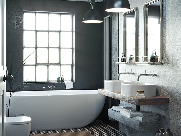 Soft Industrial Family Bathroom copy