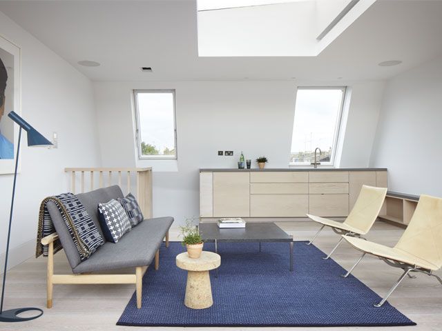 Loft renovation into open plan living room -velux-granddesignsmagazine.com