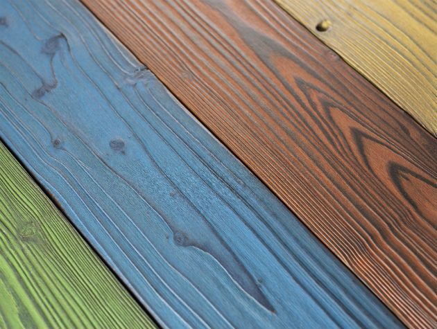 BSW Timber Grand Designs February 2019 Advertorial Timber Wood Painted Colour Swatch Sample Rainbow