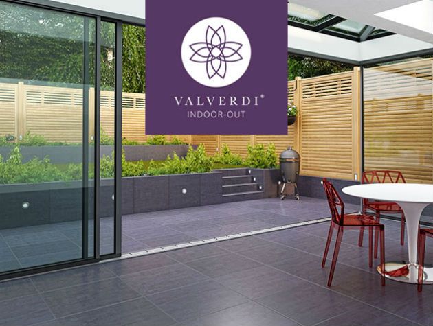 Hampshire Tile Warehouse Grand Designs Jan 2019 Advertorial Grey Tiles Open Plan Valverdi Indoor Out Logo