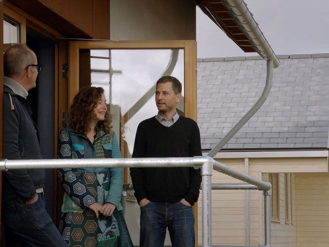 Paul and Blanka talking to host Kevin McCloud on Grand Designs: The Street Episode 3 on Channel 4