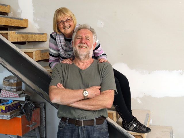 terry and olwen who built Plot 1, the blue house on Grand Designs: the street on channel 4 and hosted by Kevin McCloud