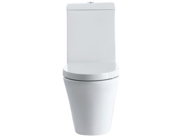 Pure close coupled toilet in white