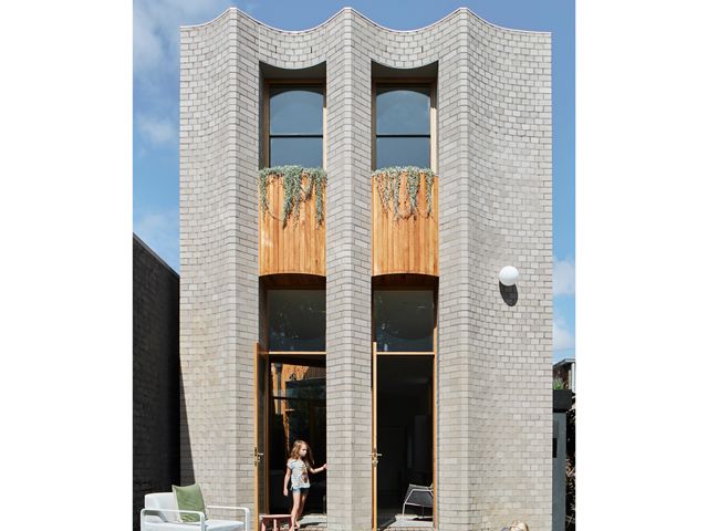 brick self build home by Wowowa, called Tiger Prawn, owned by Shannon McGrath in Australia 