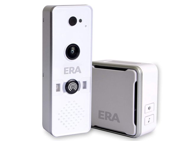 Era doorcam w doorbell in white with wifi chime