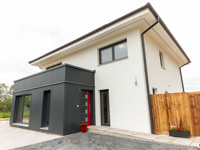 A modular home built with a Dan-Wood system in Graven Hill, Bicester