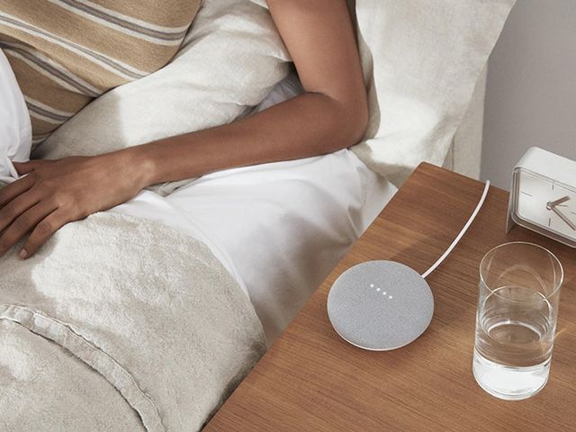 google home mini - bedroom technology your home needs - home improvements - granddesignsmagazine.co.uk