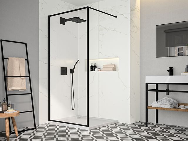 merlyn black shower - how to choose the right shower for you and your home - home improvements - granddesignsmagazine.co.uk