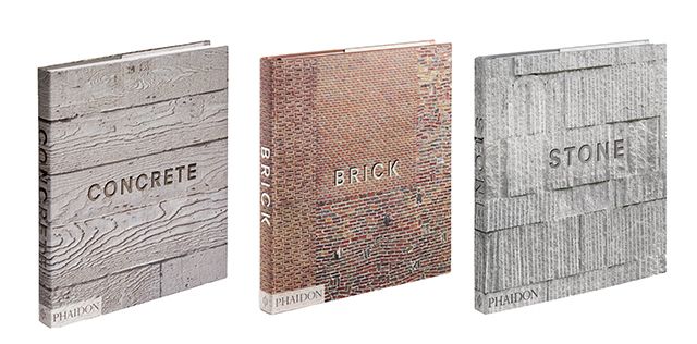 concrete brick and stone coffee table books - granddesigns 