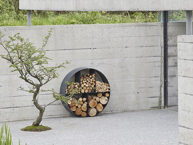 woodstock circular log store from parker & coop - granddesigns 