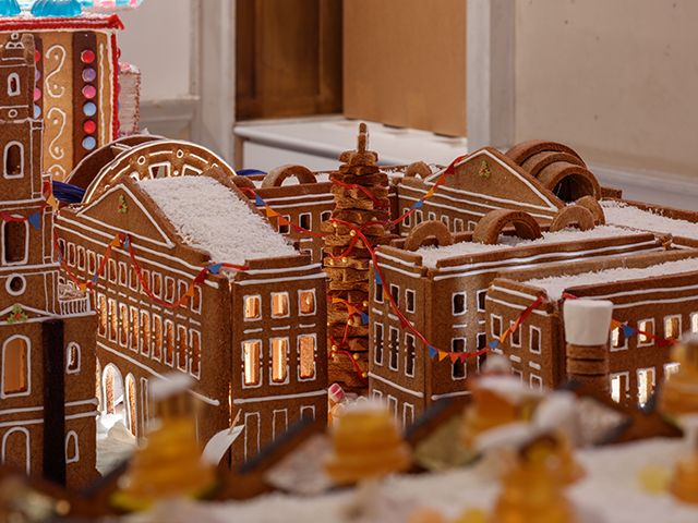 the gingerbread city at museum of architecture december 2019 - granddesignsmagazine.com