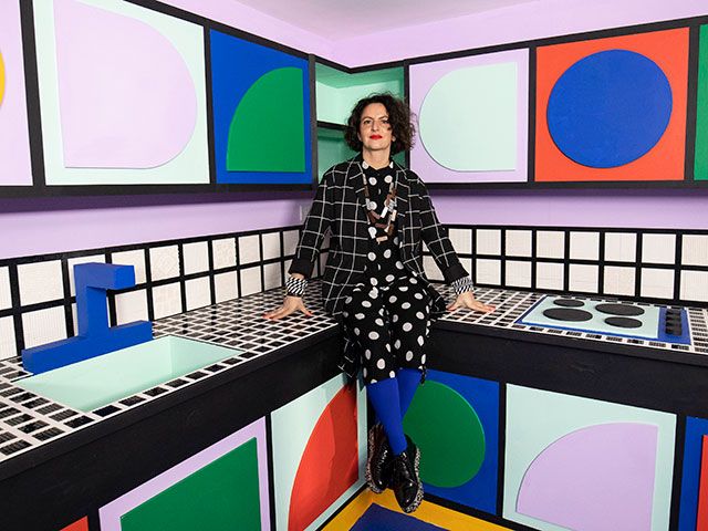 Artist camille walala in colourful lego kitchen - granddesigns