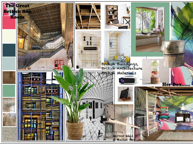 Madeleine Tapp Great British Box Room Moodboard for grand designs live