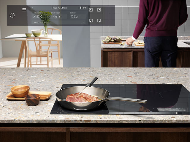 aeg sensepro hob with wireless food probe - grand designs