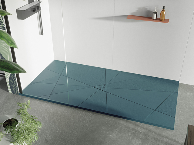 Ripples blue shower tray - home improvements - grand designs