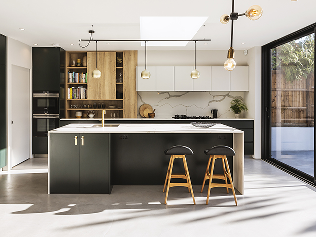 A2 Studio kitchen with polished concrete floor - home improvements - grand designs 