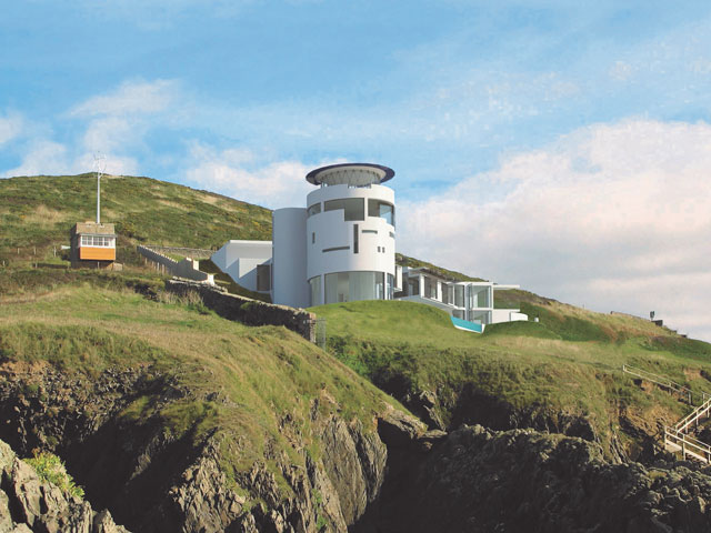 Chesil Cliff House, aka the Lighthouse, is nearly finished and going up for sale