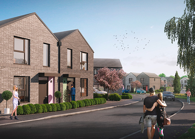 exterior cgi of boklok home - grand designs 