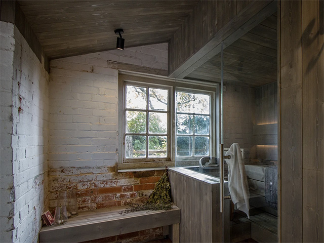 finnmark sauna converted outbuilding - grand designs