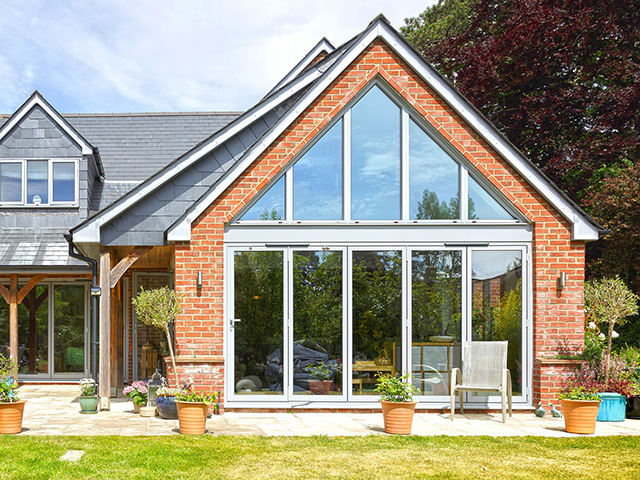 alud clad fixed windows and doors in modern home - grand designs 