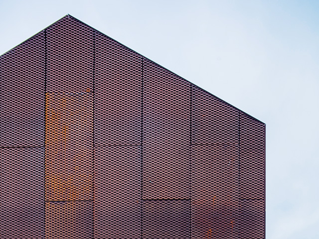 Corten external cladding on a residential property in Lewes