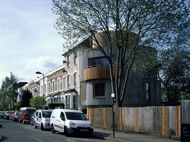 circular self build with corrugated cladding - grand design 