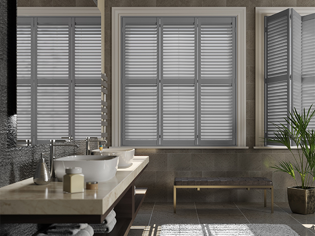 bathroom window shutters - a guide to choosing window shutters - home improvements - granddesignsmagazine.com