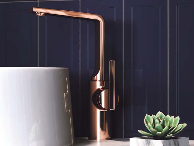 copper bathroom tap - eco bathrooms: guide to taps and showers - home improvements - granddesignsmagazine.com