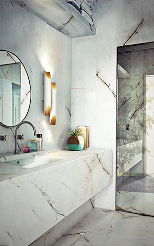 marble bathroom - 5 design ideas for creating a relaxing bathroom - home improvements - granddesignsmagazine.com