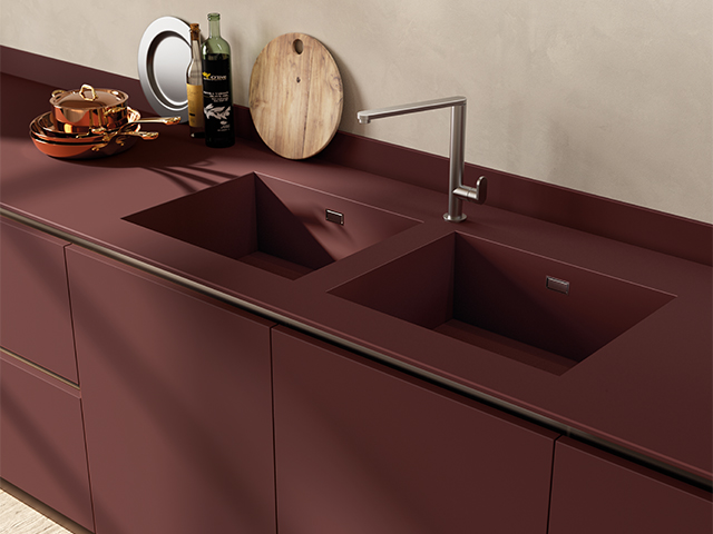 burgundy kitchen cabinets - how to choose the right kitchen cabinets for your design - home improvements - granddesignsmagazine.com