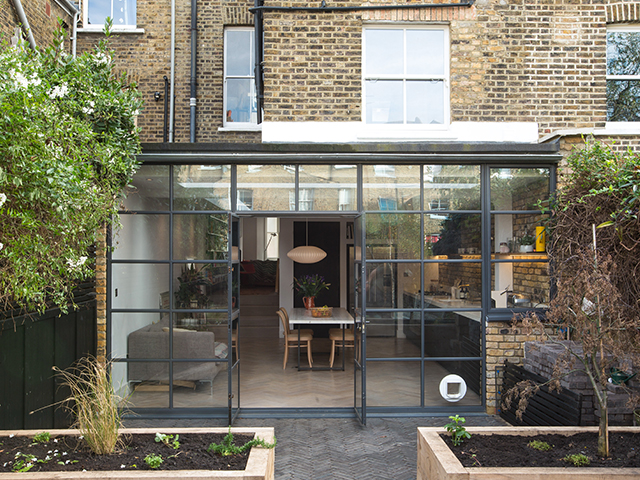 Filling in the side return and extending into the garden can create a generous kitchen extension