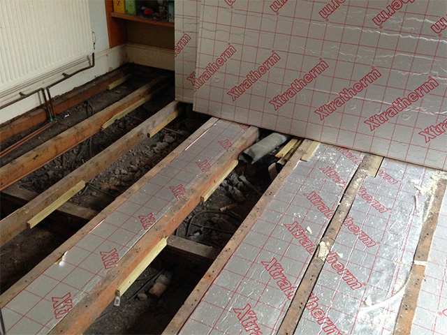 suspended timber floor insulation - green homes grant - grand designs