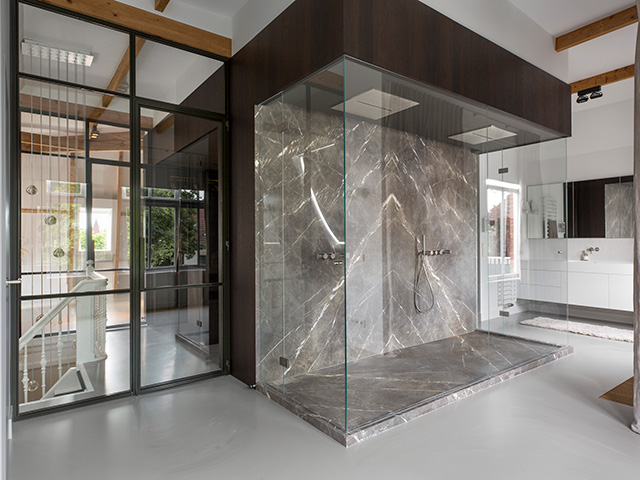 ensuite bathroom with walk in shower enclosure - grand designs - home improvement