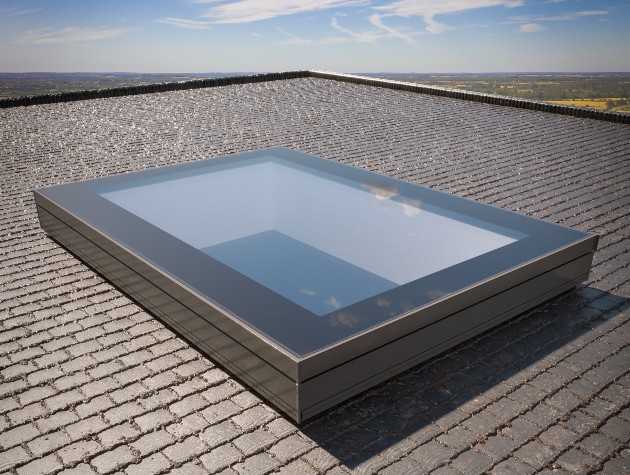 tiled roof with rooflight