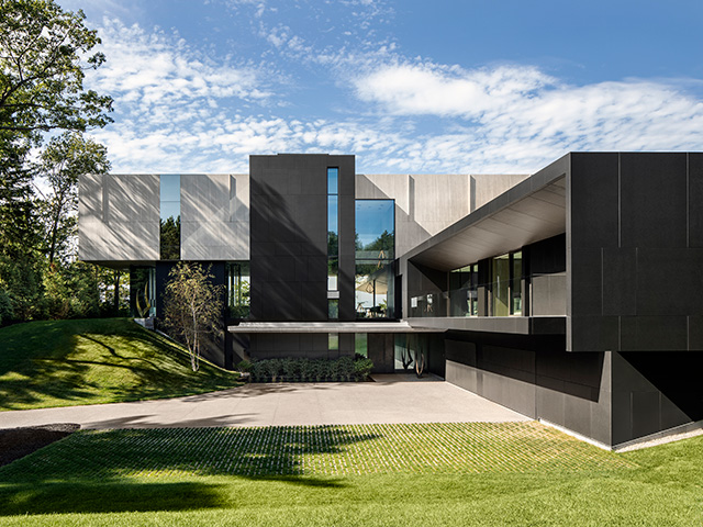 large black self build home in canada - grand designs