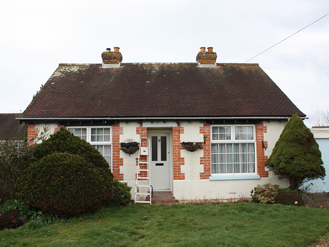 cottage before exterior renovation project - home improvements - grand designs