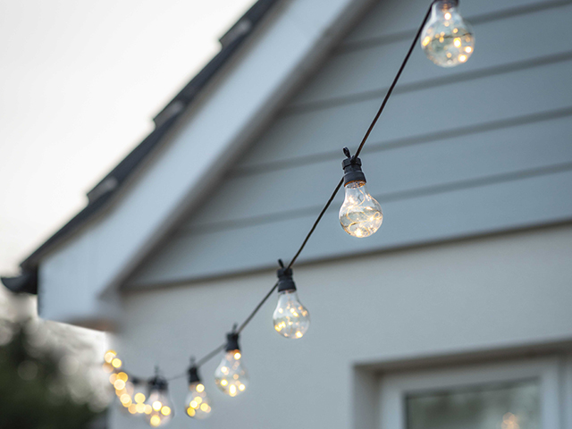 Solar Festoon Classic Lights, set of 20 bulbs, £65, Garden Trading