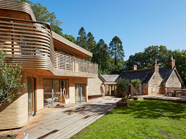 The wooden clad living area 2016