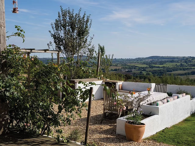 The view from the garden of Ed and Vicky's Grand Designs cowshed, Somerset