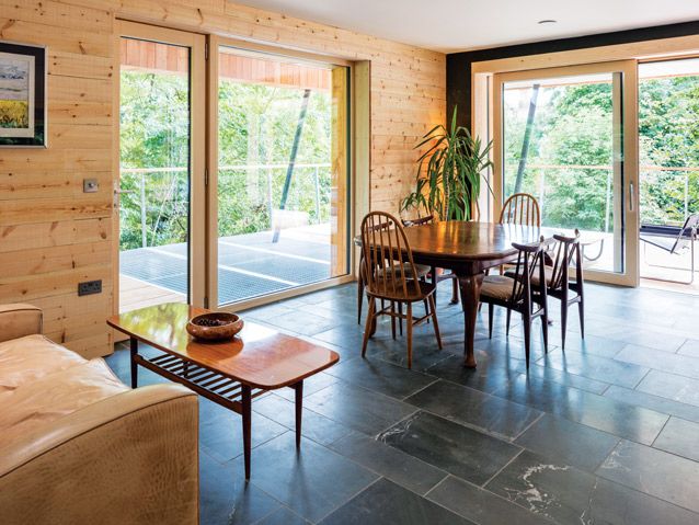 inside the grand designs treehouse that overlooks the gloucestershire woodland