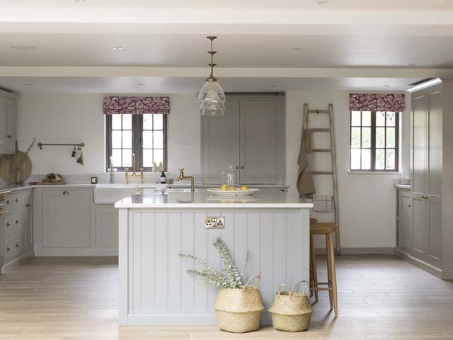 linoleum wood effect flooring by Floors of Stone in a country style kitchen