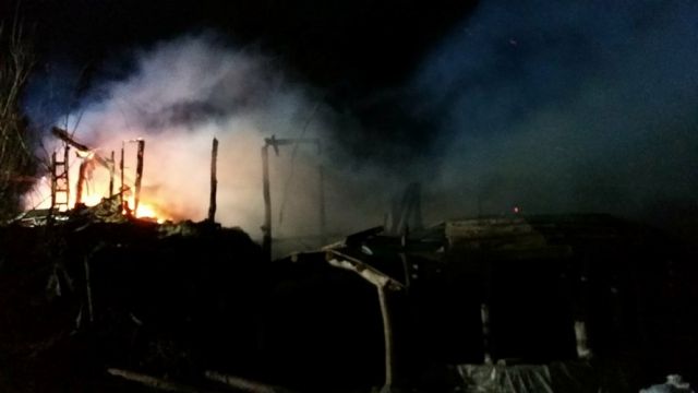 the Grand Designs Tv house in pembrokeshire, west wales on fire