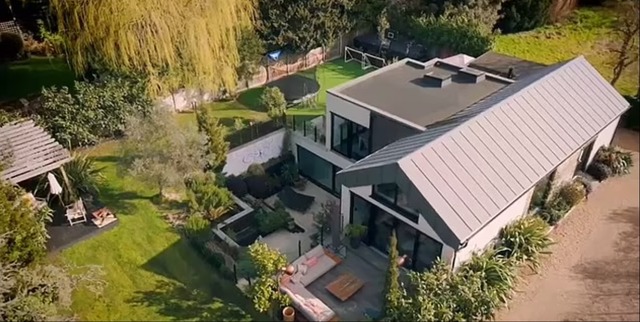 Birds eye view of Grand Designs healthy house, March 2025