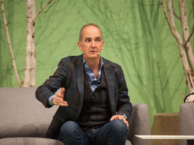 Kevin McCloud at Grand Designs Live on stage
