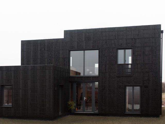 The back exterior of u build box house featured on Channel 4's My Grand Design, designed by Studio Bark